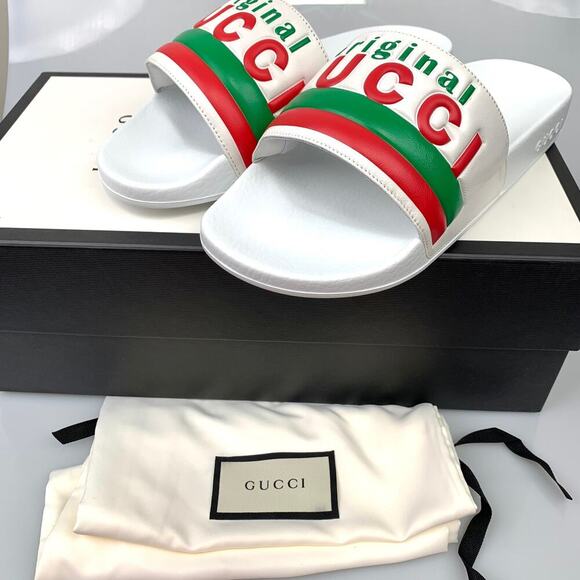 NIB Gucci Original Gucci Slide Sandals Size 8 main image 10